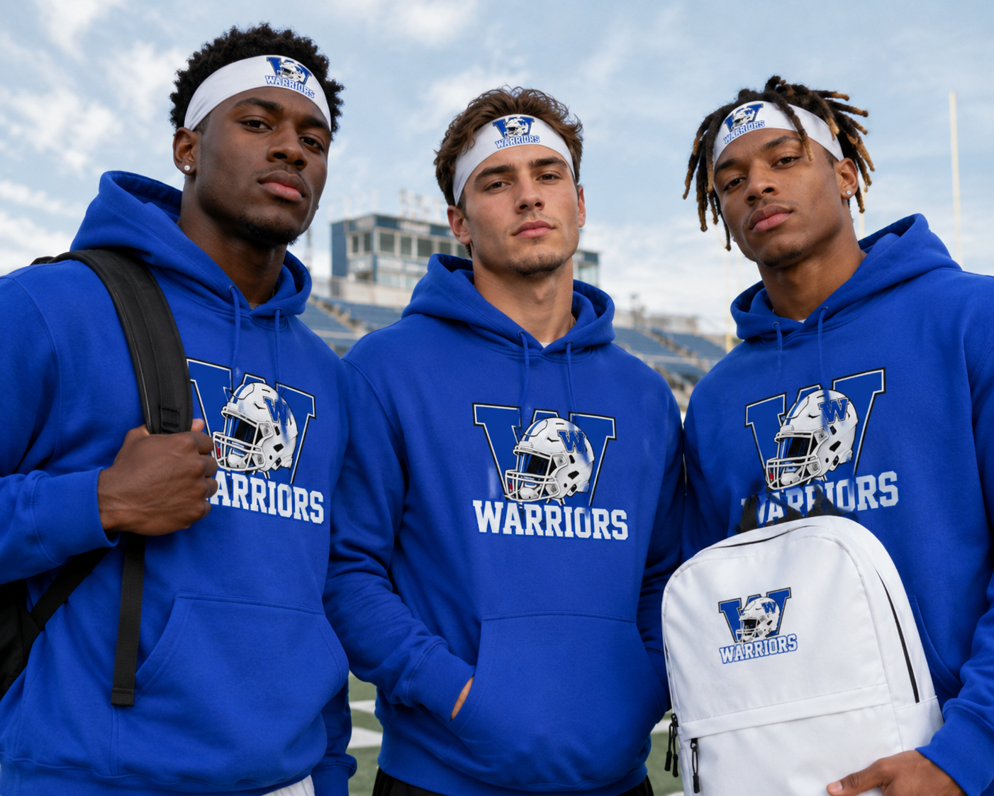 Warriors Football Performance Headband
